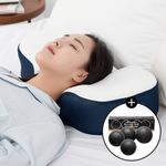 [MURO] KULKUL NENNE 3D Memory Foam Pillow – High-Density Foam, Ergonomic C-Curve Support, Hygienic Double Water-Resistant Cover